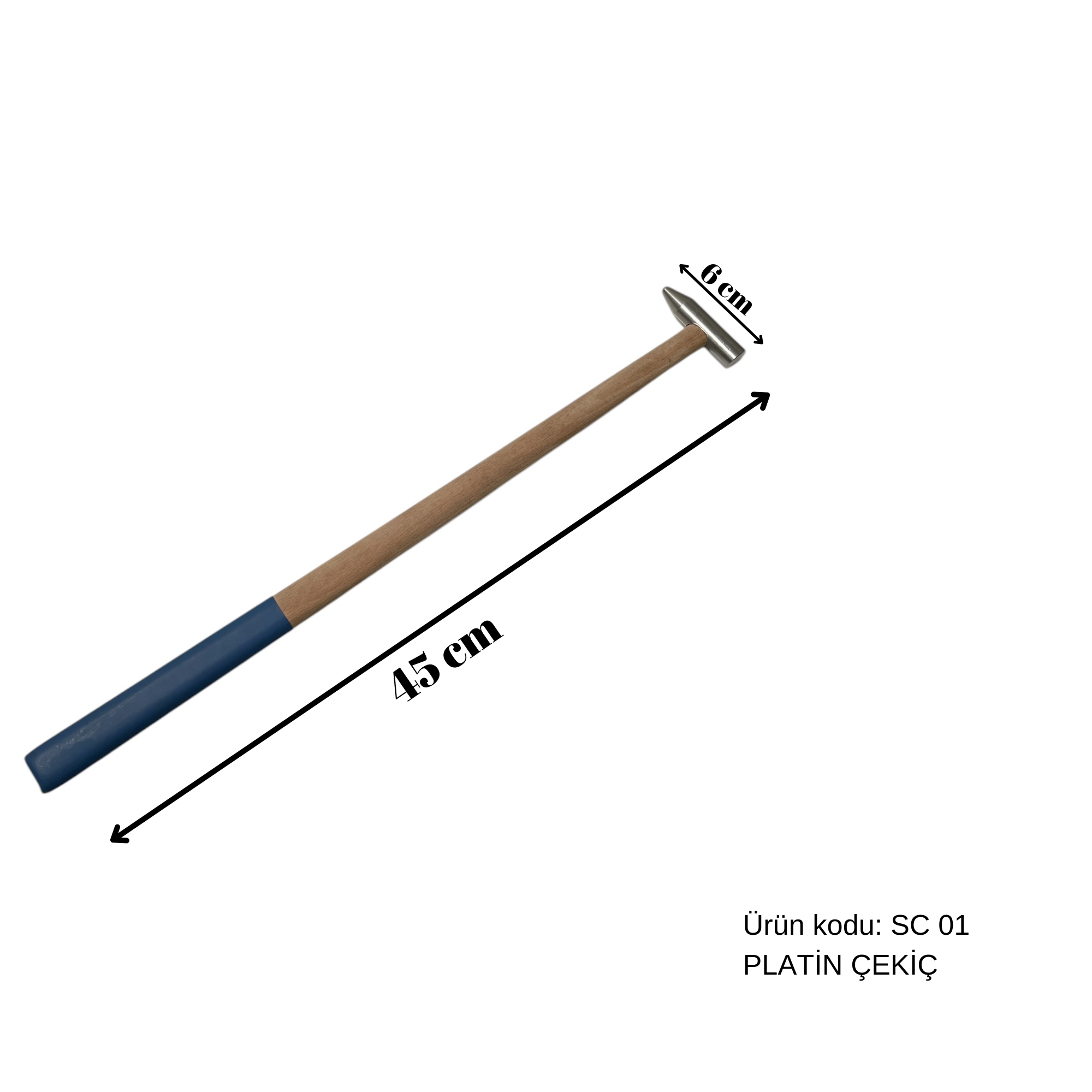 45 cm Platin Boyasız Göçük Düzeltme Çekici