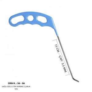 15 cm 3.5 mm Çap Sağlı Sollu Tek Kıvrımlı Sol Çubuk - S6-06
