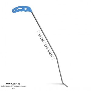 59 cm 8 mm Çap Sağlı Sollu Çift Kıvrımlı Sol Çubuk - S7-10